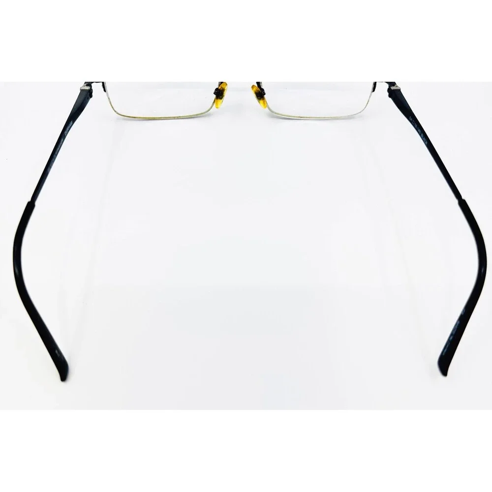 Bulova Eyeglasses Mens Black Titanium Durham Semi Rimless 54-18-140